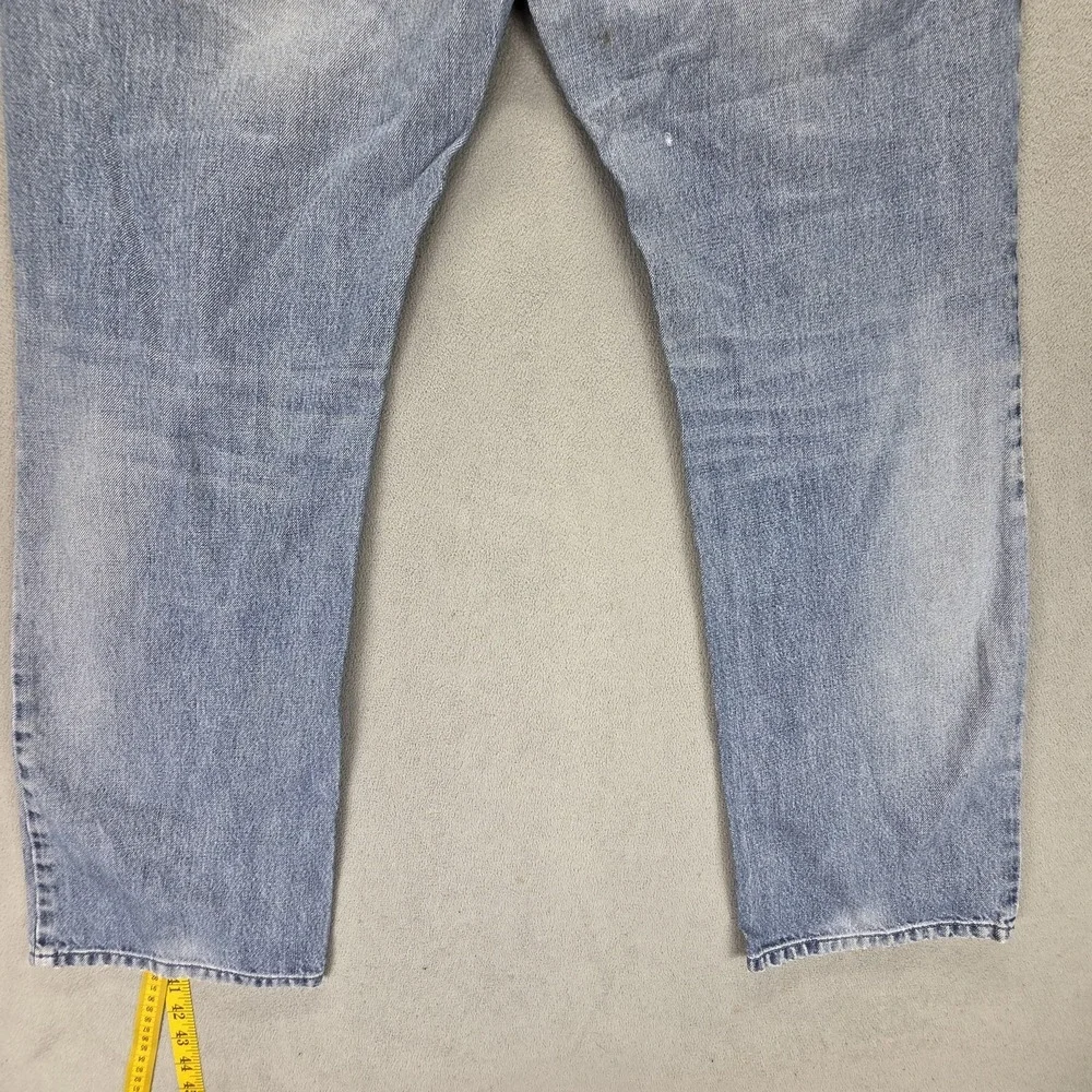 Diesel Jeans Mens 34x30 Blue Larkee Regular Straight Distressed Button Fly 0800Z